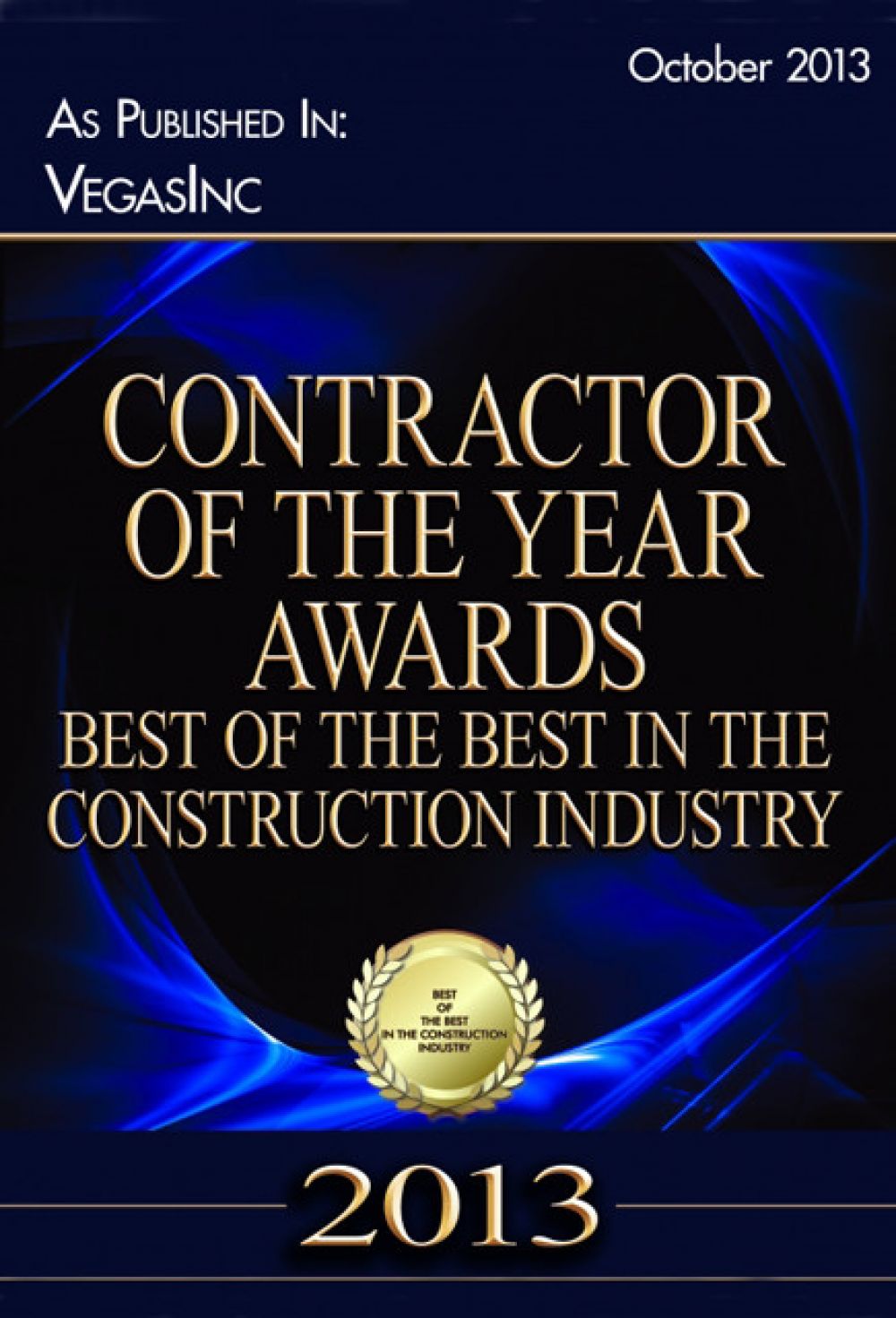 Contractor of The Year 2013